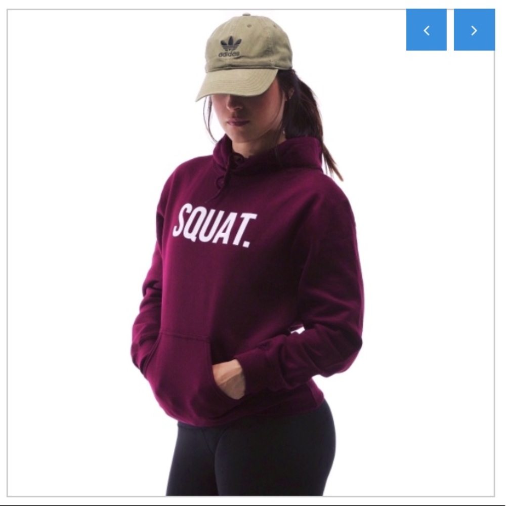 SQUAT Burgundy Hoodie